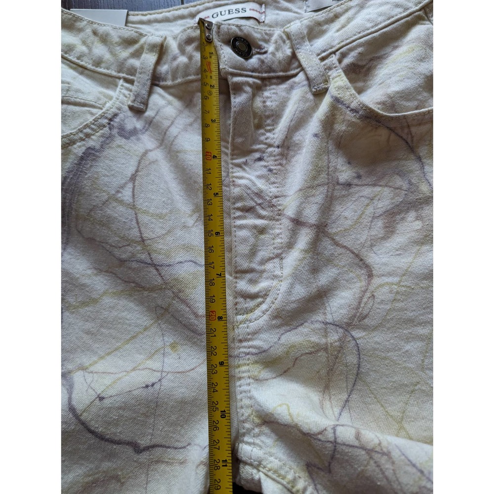 Guess Marble Print Mom Jeans Size 26 - Picture 12 of 16